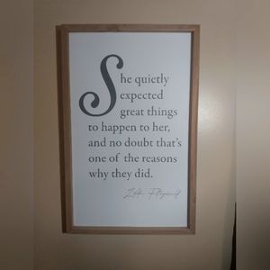 She Quietly Expected, Inspirational Wall Art